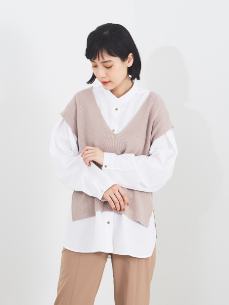 【WEB・一部店舗限定】シャツセットニットベスト