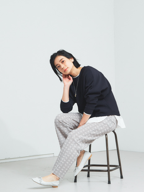 【WEB限定】ジャカードニットパンツ