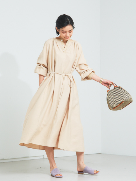 【WEB・一部店舗限定】パネルフレアワンピース