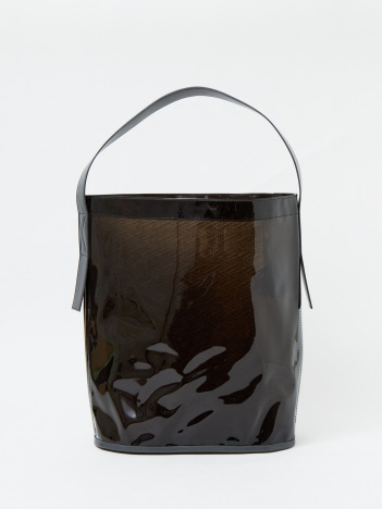 "GHOST" PVC BLACK TRANSPARENT PVC BAG