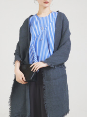 ASAUCE MELER】フランダース産リネンガーゼストール｜qualite / カリテ