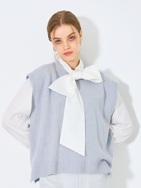 ウールグアイウールニットベスト｜qualite / カリテ