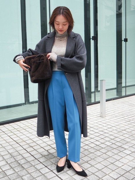 ベストセラー】ダブルクロスセンタープレスパンツ｜qualite / カリテ