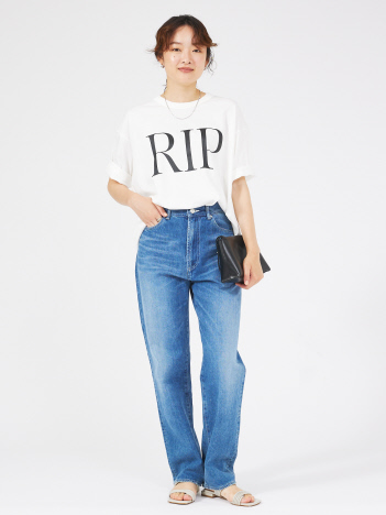 【MARGAUX】RIP/GIVE　ロゴTシャツ