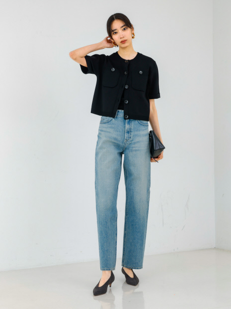 【YANUK】ボーイズストレートデニムパンツ LEA