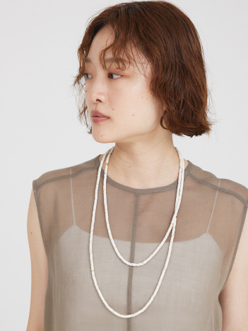 qualite - ストーンロングネックレス