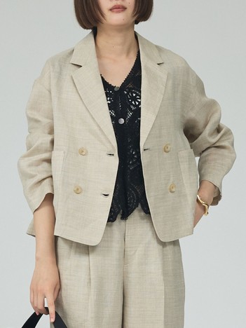 【セットアップ対応】ミックスカラーラミージャケット