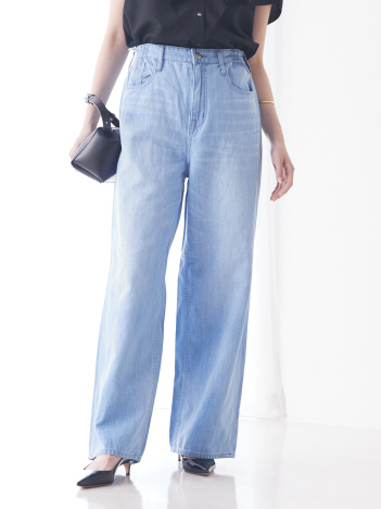 qualite - 【Healthy DENIM】Breezy PinkPepper ストレートデニム