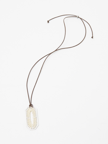 【ADER.bijoux】メタルラタンペンダント