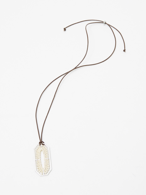 【ADER.bijoux】メタルラタンペンダント