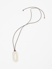 【ADER.bijoux】メタルラタンペンダント