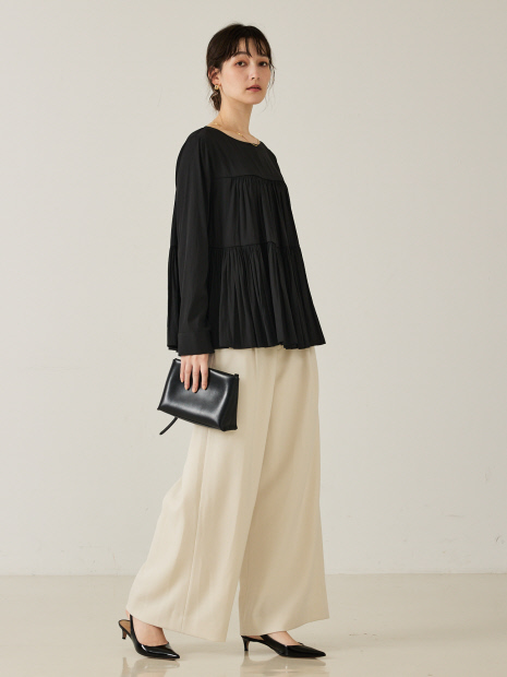 エアーフローティアードブラウス