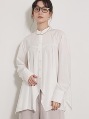 美品　ビアズリー　パッチワークレースシャツ　ホワイト　24SS 美品 ビアズリー パッチワークレースシャツ ホワイト 24SS