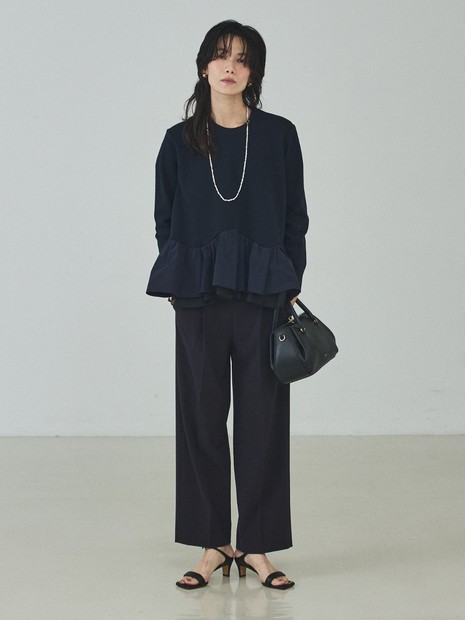 センタープレスストレートパンツ｜qualite / カリテ