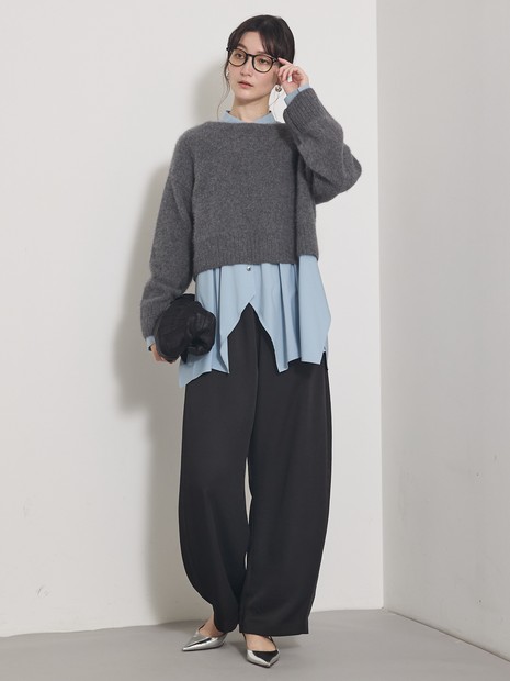 大人気ニット入荷！【新色登場！上質な肌ざわり】フォックスウールショートプルオーバー