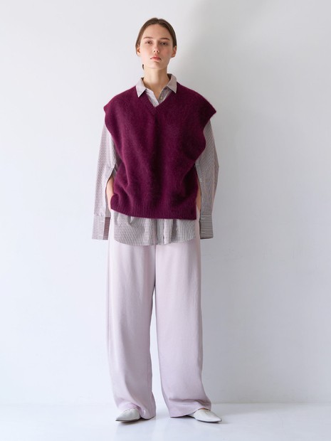 【重ね着を格上げ】フォックスウールジレ