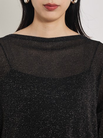 大人気ラメシリーズ】ラメシアーボックスニット｜qualite / カリテ