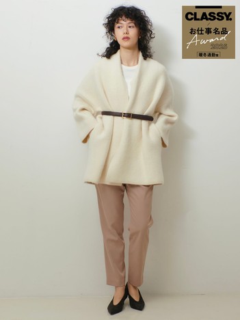 大人気のため予約受付スタート！【CLASSY.お仕事名品Award受賞】フォックスウールガウン