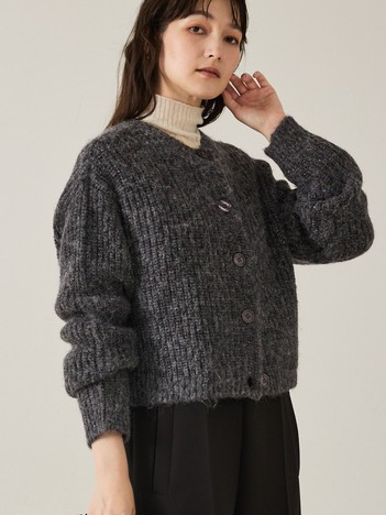 【前後で着回し可能】2WAYラメニットカーディガン