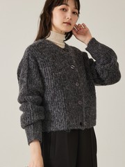 【前後で着回し可能】2WAYラメニットカーディガン