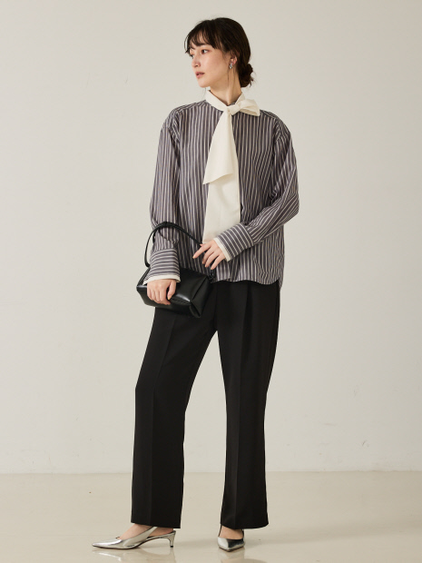 セットアップ対応】センタープレスストレートパンツ【予約