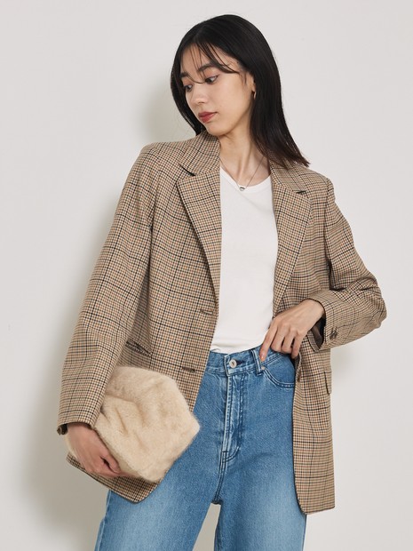 Oggi・Can Cam 掲載】【セットアップ対応】TWツイルチェックテーラード