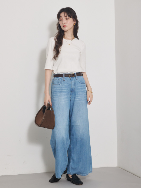 【HealthyDENIM】WildGingerEasy ワイドデニム