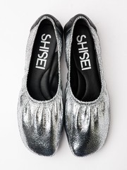 MARITHE バレエシューズ シルバー 38 MARITHE バレエシューズ シルバー 38 MARITHE バレエシューズ シルバー 38