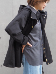qualite バックプリーツナイロンブルゾン qualite バックプリーツナイロンブルゾン バックプリーツ