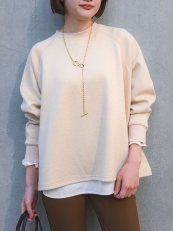 【ラフすぎない大人のスウェット】ラメスウェットプルオーバー