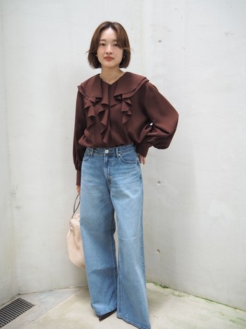 ダブルラッフルブラウス｜qualite / カリテ