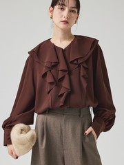 カリテ（qualite）/ダブルラッフルブラウス ダブルラッフルブラウス｜qualite / カリテ