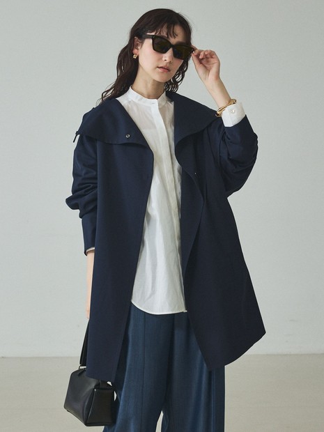 【大人のスプリングコート】オーバースタンドコート【予約】