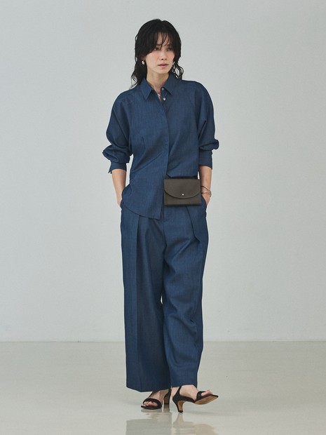 【セットアップ対応】テンセルハイツイストシャツ