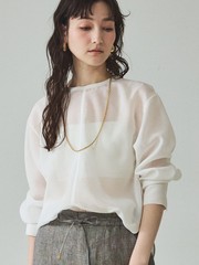 【アイボリー】【iocus】シアーボーダーニット NOMINE｜【iocus】シアーボーダーニット | Rakuten Fashion(楽天