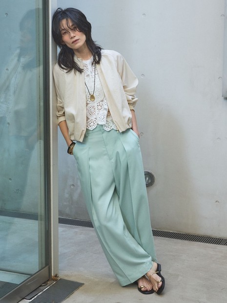 【前後2WAY仕様】スカラップレース2WAYブラウス