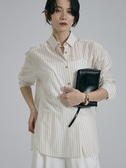 ラメストライプシャツ