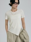 【大人ラメ×スリット】ラメテレコTシャツ