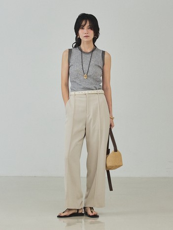 シアーミックスリブノースリーブ【予約】