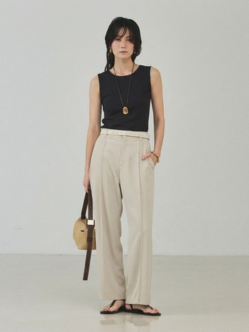 【前後2WAY】2WAYスクエアノースリーブニット【予約】