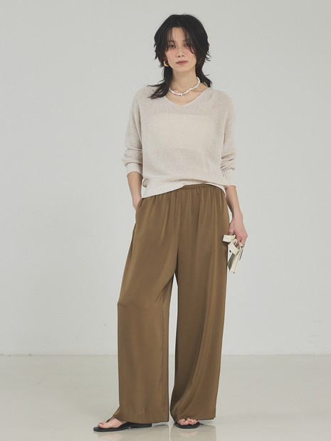 ミックスカラードライコットンニット