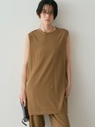 【接触冷感・セットアップ対応】レーヨンストレッチニットチュニック