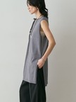 【接触冷感・セットアップ対応】レーヨンストレッチニットチュニック