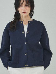 春にちょうどいい軽羽織り】ダブルフェイスニットカーディガン