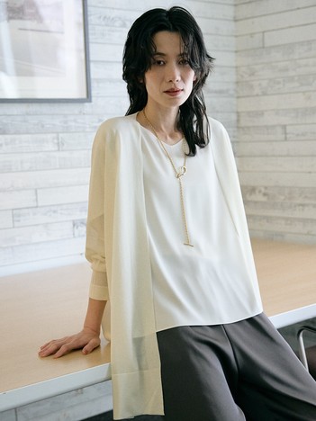 【接触冷感】シアーオーバーカーディガン