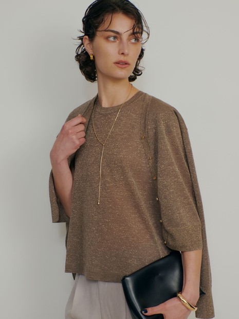 【昨年大人気アイテム！新色追加】ラメニットカーディガン