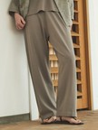 【接触冷感・セットアップ対応】レーヨンストレッチニットパンツ