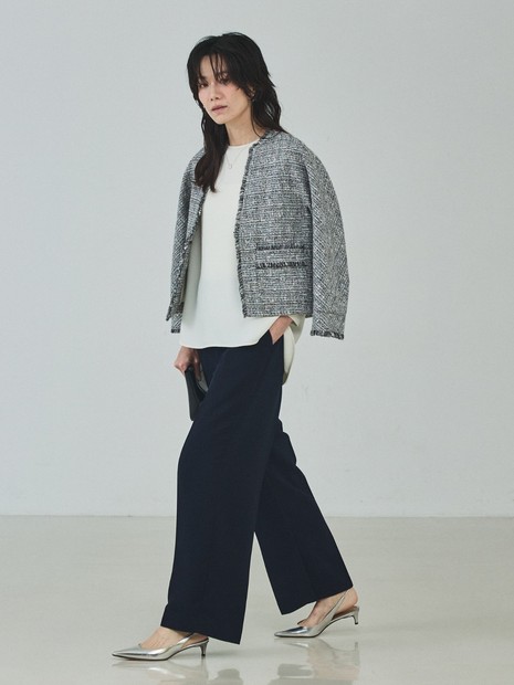 【シワになりにくい】ライトダブルクロスベンツパンツ