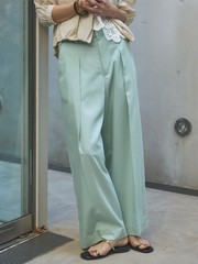 【セットアップ対応】テンセルハイツイストワイドパンツ