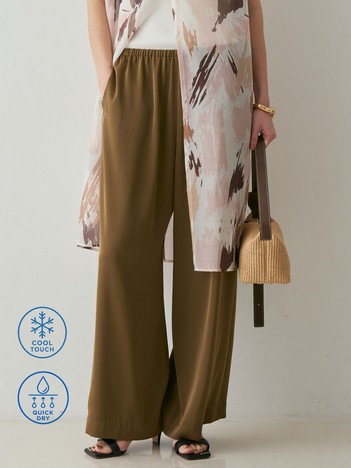 【接触冷感＆吸水速乾】クールサテンパンツ/セットアップ対応
